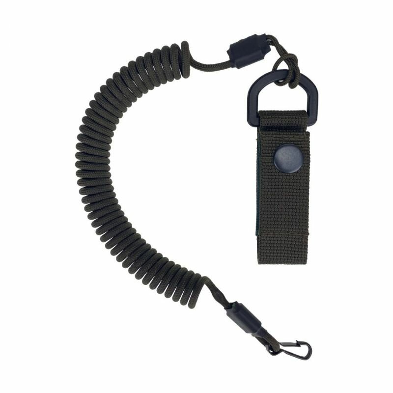 фото Страховочный тренчик CORD из паракорда с креплением на ремень и карабином (black)