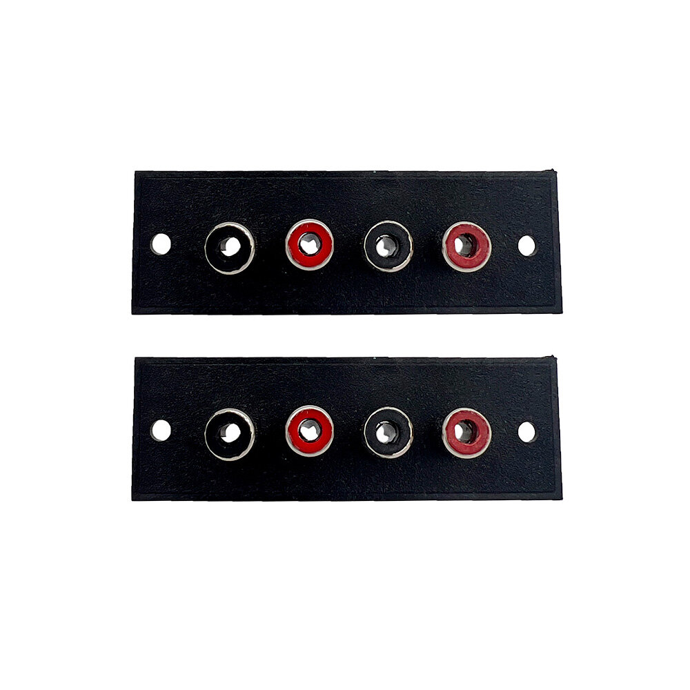 фото Терминалы 4 х RCA "гн" на корпус (1-772) 2 шт клеммники