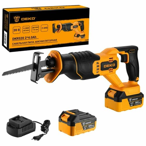 Сабельная пила аккумуляторная Deko DKRS20 20В 240Ач 063-4359 889900₽