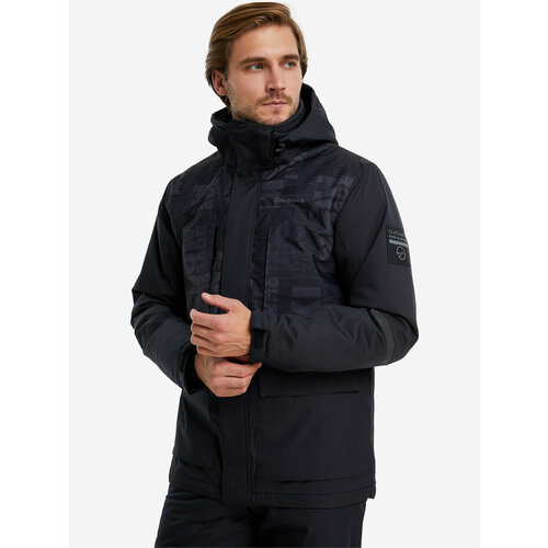 Куртка GLISSADE, размер 46, черный куртка glissade размер 46 черный синий