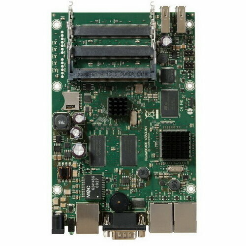 RB435G без корпуса RouterBOARD 435G with 680MHz Atheros CPU, 256MB RAM, 3 Gigabit LAN, 5 miniPCI, RouterOS L5, 2 USB ports 20 маршрутизатор mikrotik rb435g rb435g