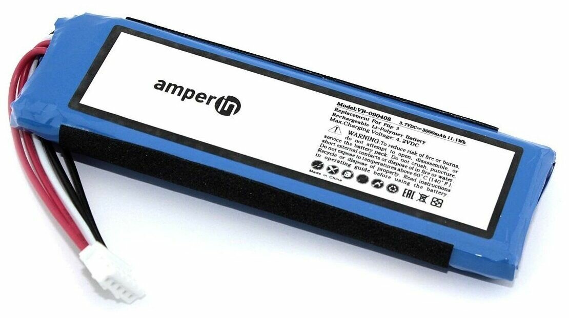 Аккумулятор для портативной акустики JBL Flip 3 GSP872693 37V 3000mAh код mb090408