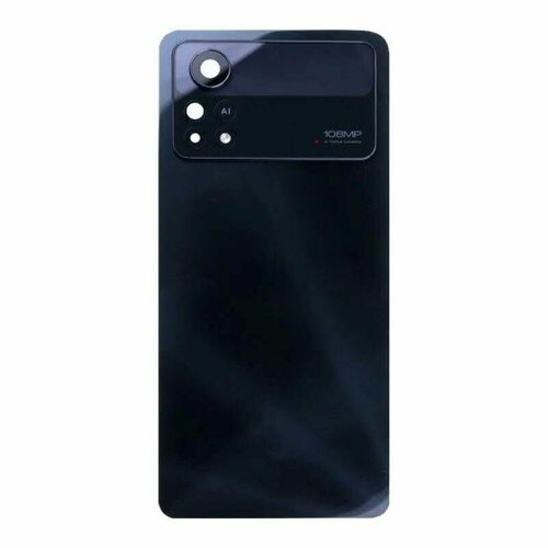 смартфон poco x4 pro 5g 128gb yellow Задняя крышка для Xiaomi Poco X4 Pro 5G, цвет черный, 1 шт.