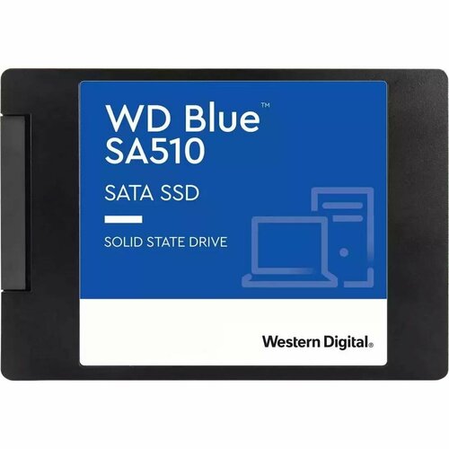 Твердотельный накопитель SSD WD Blue SA510 3D NAND 4ТБ 2,5 ssd накопитель western digital blue sa510 500 gb sata iii wds500g3b0a