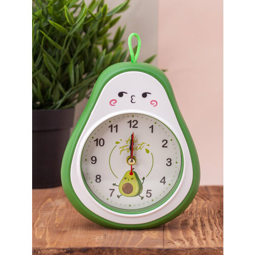Часы настольные с будильником Avocado green