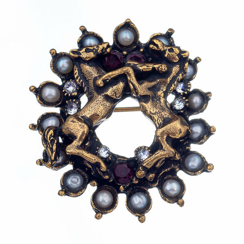 Брошь Alcozer & J, золотой