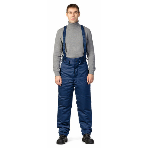 Брюки рабочие утепленные (размер 64-66, рост 182-188) синий, размер 64, 66