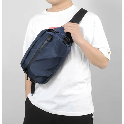 фото Рюкзак молодежный, спортивный, однолямочный, слинг cityfox, looks of the city rk-sling-13/синий