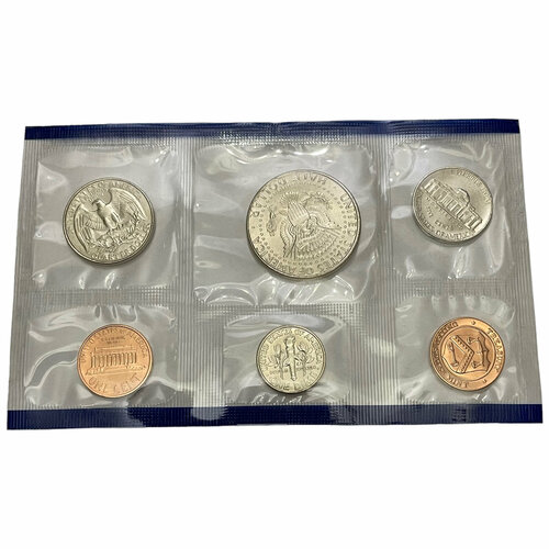 1 цент 1945 нидерландская индия p филадельфия unc США, набор монет 1, 5, 10, 25, 50 центов U.S. Mint Uncirculated Coin 1998 г. (P)