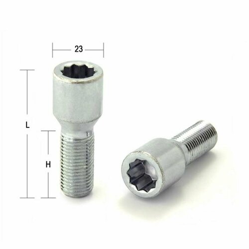 Болт M12x1,25, 65,5/40, под многогранник, спец. внутр, цинк (20 шт)