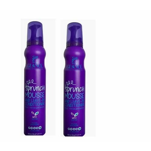 GLANCE Professional Мусс-Пенка для волос BIOTIN Ультра фиксация, 200 мл, 2 уп.