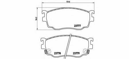 Колодки передние Brembo P49026