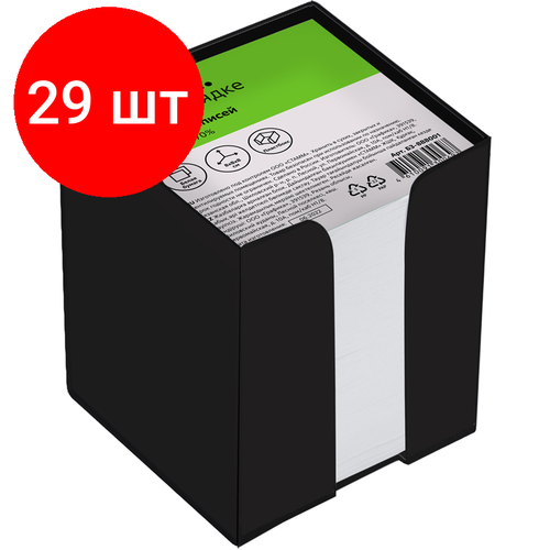 блок для записей стамм basic 8 8 8см пластиковый бокс белый 331295 Комплект 29 шт, Блок для записей СТАММ, 8*8*8 см, пластиковый бокс, белый, белизна 65-70%
