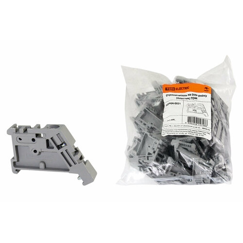 Ограничитель на DIN-рейку (пластик) TDM (упак. 50 шт)