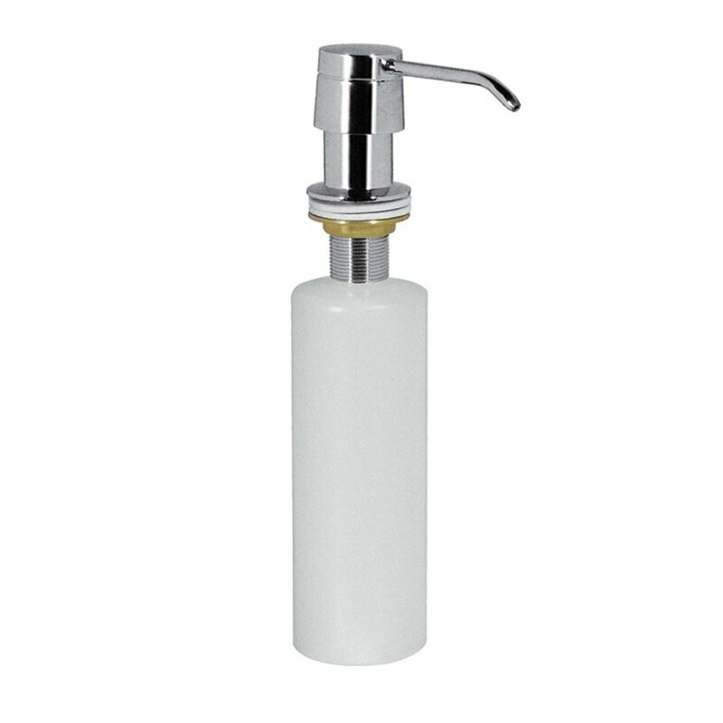 Дозатор для жидких моющих средств AZARIO врезной 250ml латунь емкость - пластик хром AZ-114-Pl