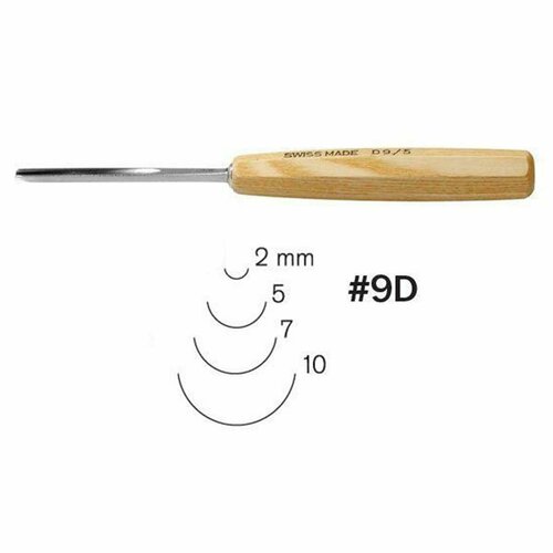 Стамеска D9/10 прямая полукруглая, компактная Pfeil