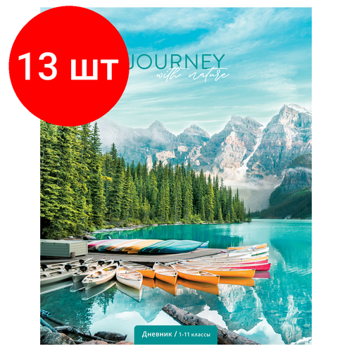 Комплект 13 шт, Дневник 1-11 кл. 40л. ArtSpace Journey, ВД-лак дневник школьный универсальный artspace life on skates 40 листов вд лак ду40 49102