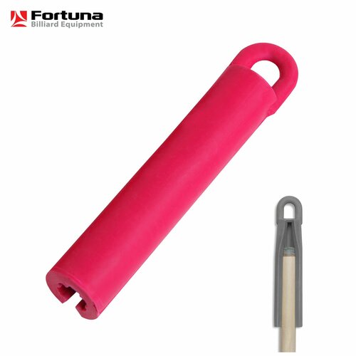 Держатель для кия, Fortuna, 105 мм, резиновый, красный, 1 шт. кий fortuna 09479 19 запилов 2рс рп