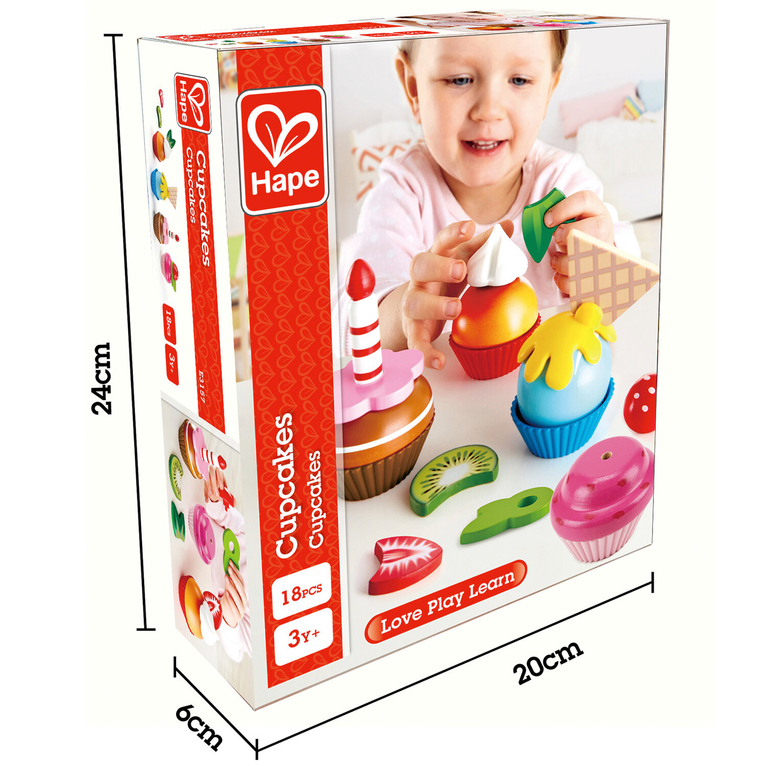 Игровой набор Hape Cupcakes E3157 разноцветный - фото №8
