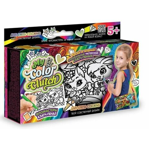 Набор креативного тв-ва My Color Clutch клатч-пенал набор для тв ва раскраска карандашами по номерам девочка