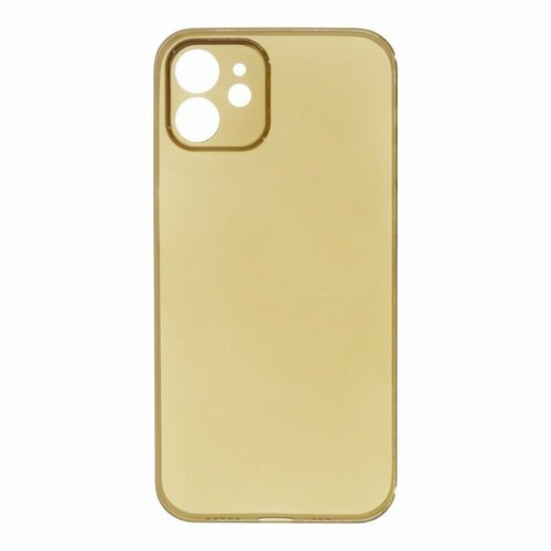 Пластиковый чехол Hoco Thin series high transparent с закрытой камерой для Apple iPhone 12, черный силиконовый чехол hoco thin series для apple iphone 13 pro max черный