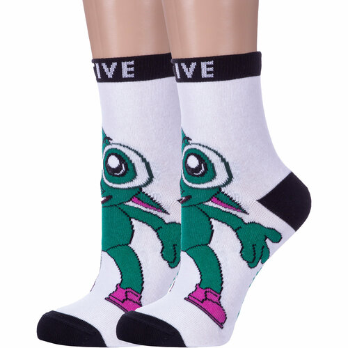 фото Носки conte 2 пары, размер 20, белый