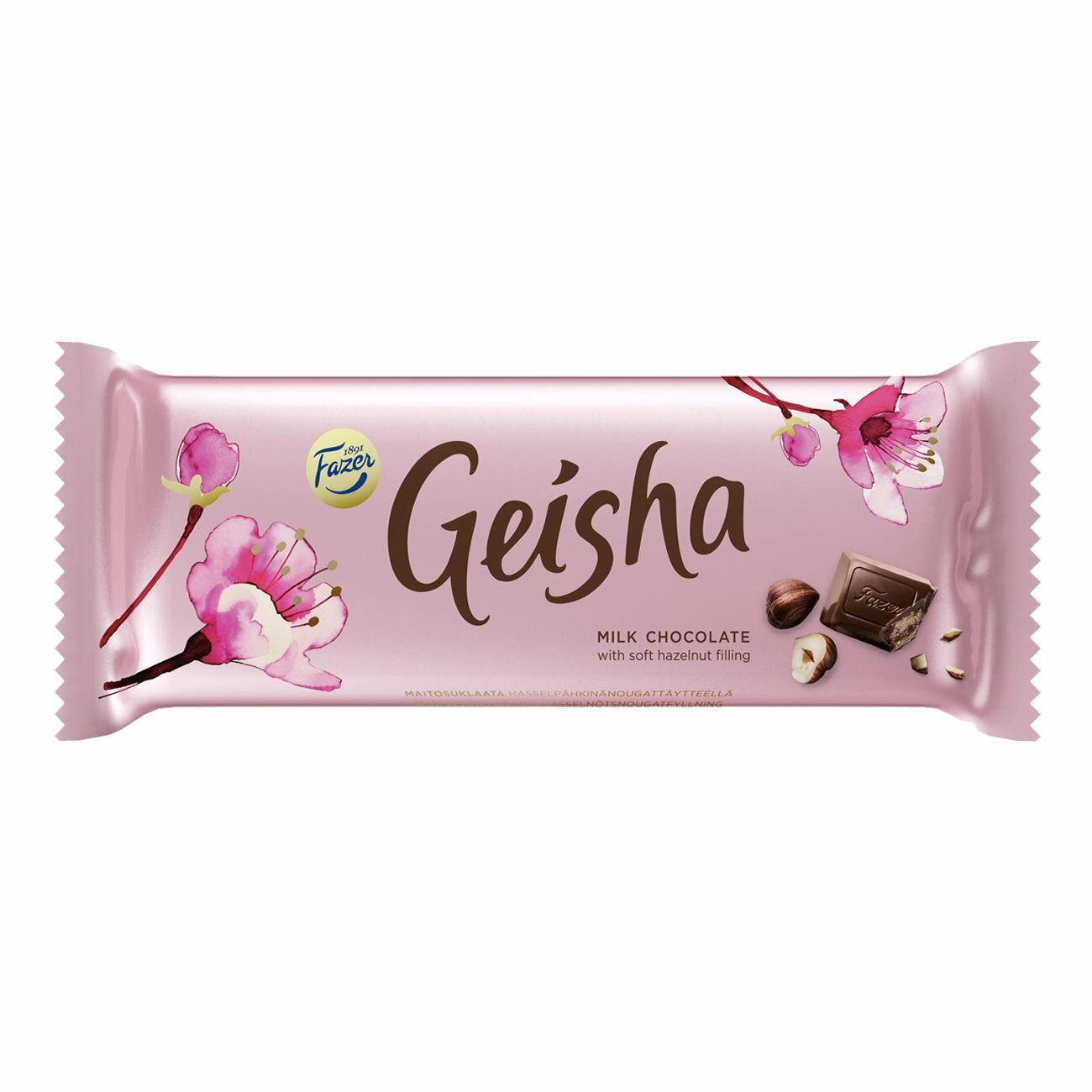 Молочный шоколад Fazer Geisha с начинкой из тертого ореха 100 г (из Эстонии)