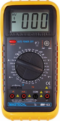 Мультиметр MASTECH MY63 [13-2051]