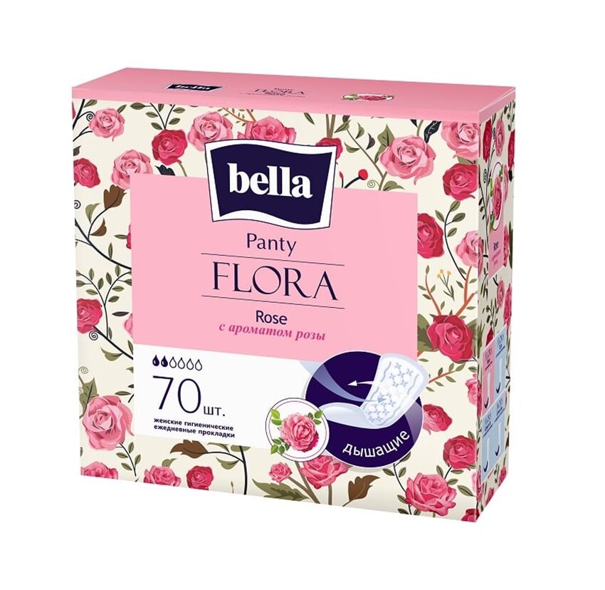 Г/п Bella ежед FLORA Rose 70 шт/уп