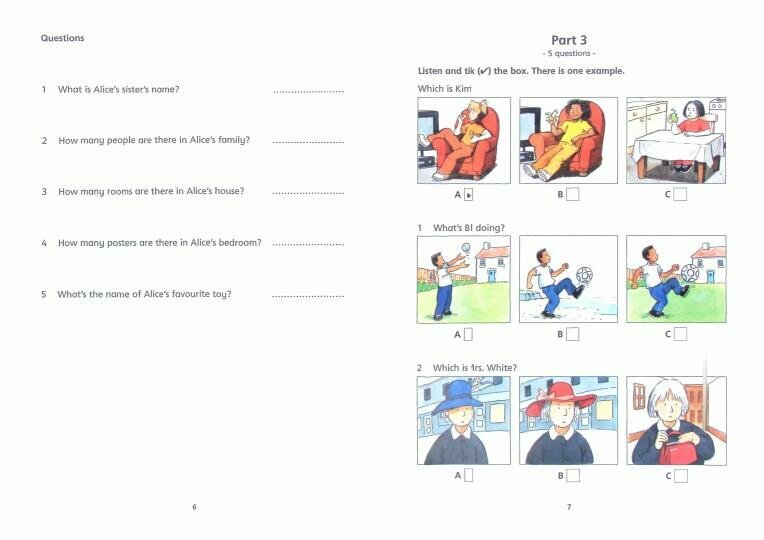Cambridge English Qualifications Young Learners Practice Tests Pre A1 Starters Pack - фото №4