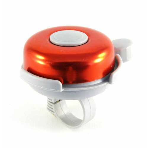 фото Звонок сталь/пластик h-017b d53мм серо-красный глянц. mark19