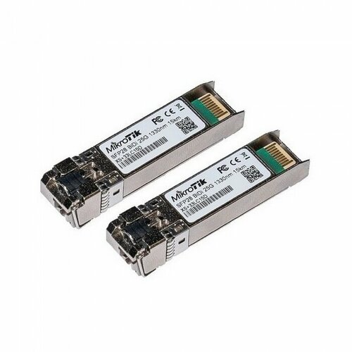 оптический патчкорд [xs da0001] mikrotik xs da0001 патчкорд sfp sfp sfp28 длина 1 м 1 25 гбит с 10 гбит с 25 гбит с Трансивер Mikrotik XS+2733LC15D