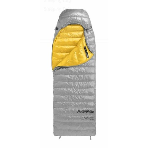 Мешок спальный Naturehike CW400 L 220х85 см правый ТК 10C серый 2054700₽