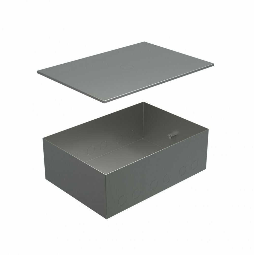 Ecoplast BOX/6-8 Металлическая коробка с крышкой для заливки в пол 249,6х167,6х75мм, для люков 70062, 70082 70161 (3 шт.)
