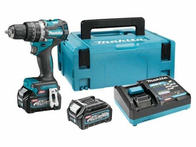 Аккумуляторная дрель-шуруповерт Makita HP002GD201 ударная - фото №10