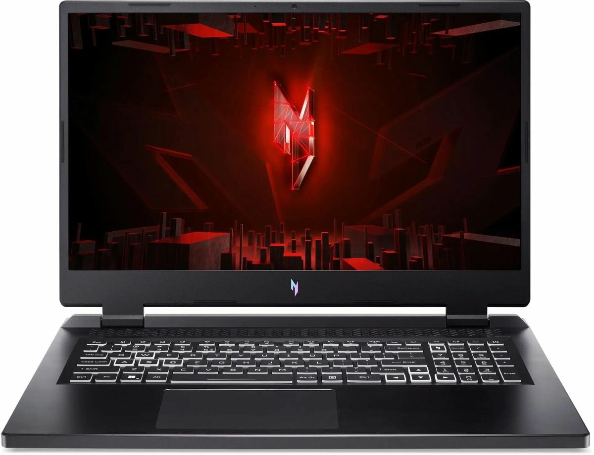 Ноутбук игровой Acer Nitro 17 AN17-51-716G, 17.3", IPS, Intel Core i7 13700H 2.4ГГц, 14-ядерный, 16ГБ DDR5, 1ТБ SSD, NVIDIA GeForce RTX 4050 для ноутбуков - 6 ГБ, без операционной системы, черный [nh. qk5cd.001]