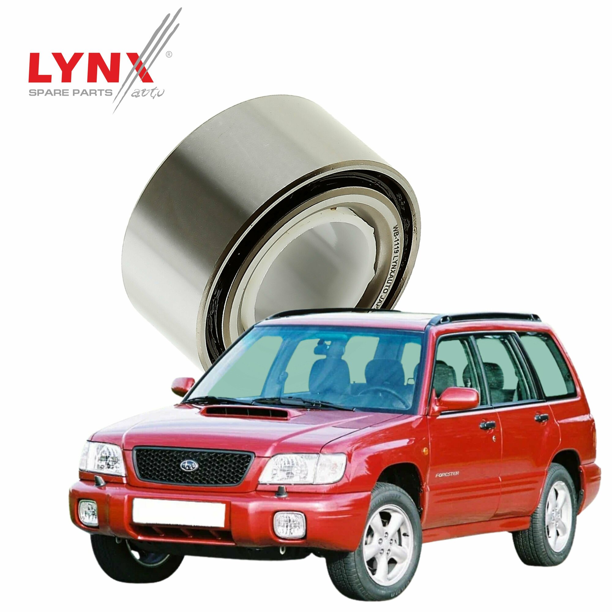 Подшипник ступицы Subaru FORESTER (1) / Субару Форестер 1997 1998 1999 2000 2001 2002 / передний, 1 шт LYNXauto