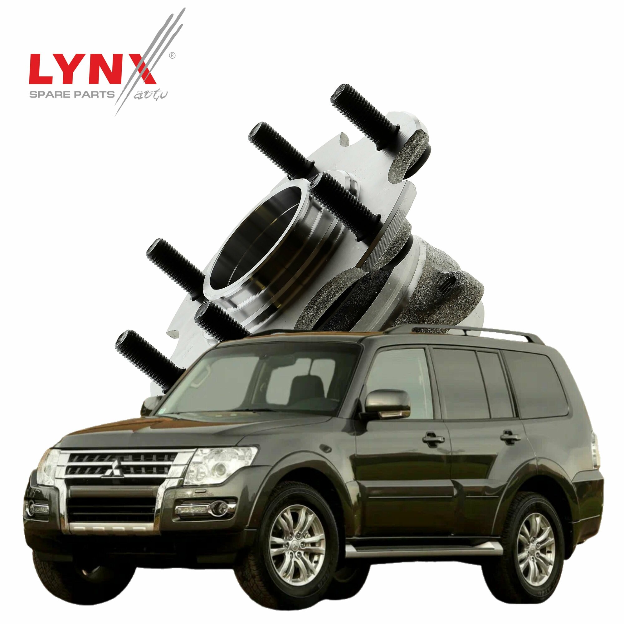 Ступица колеса Mitsubishi Pajero (4) Митсубиси Паджеро 2006-2008 2009 2010 2011 2012 2013 2014 2015 2016 2017 2018 2019 2020 2021 2022 передняя 1 шт