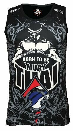 Футболка Born to be Muaythai, размер L, черный