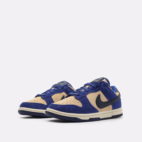 Кроссовки NIKE Dunk low WMNS, размер 5US, бежевый, синий кроссовки nike размер 5us бежевый синий