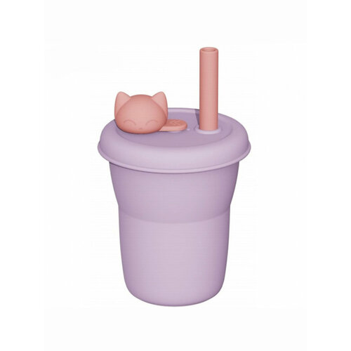 фото Силиконовый стакан jordan judy silicone сup kitten 480 ml violet (kt054) jordan&judy