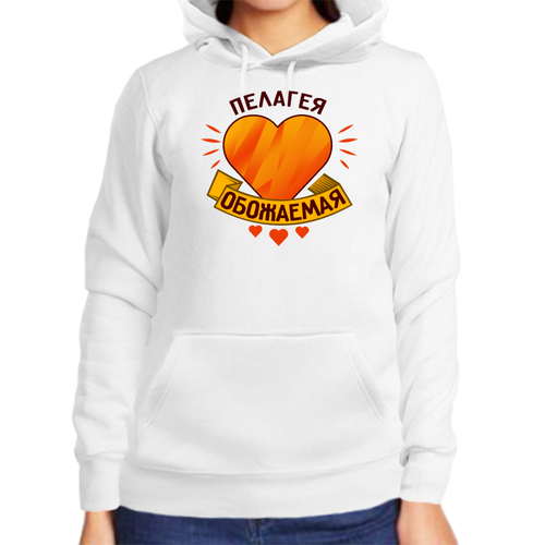 фото Худи, размер l, белый нет бренда