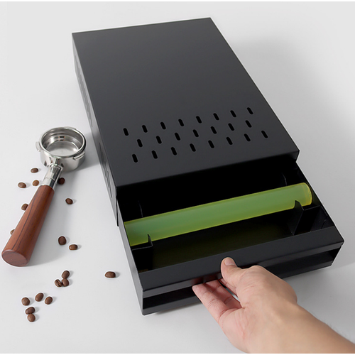 Нок-бокс для кофейного жмыха на 35см MyPads, ящик-контейнер металлический большой размер, идеально пойдет для кофейни контейнер для кофейного жмыха кофемашины delonghi 5313265361