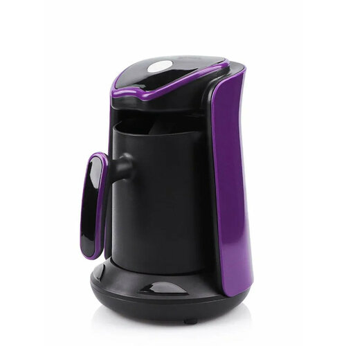 Кофеварка электрическая для кофе 600W фиолетовая для дома офиса дачи 3550₽