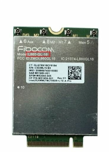 Модем Fibocom L860-GL-16 Cat16 с USB переходником и антеннами