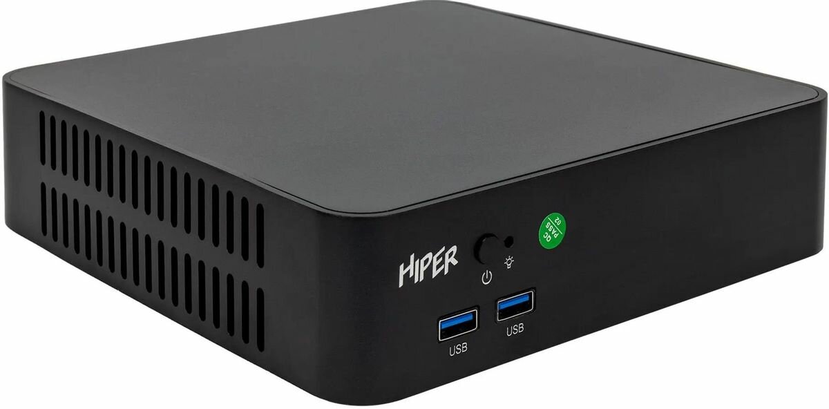 Неттоп HIPER ACTIVEBOX AS8, Intel Core i5 12400, DDR4 16ГБ, 512ГБ(SSD), Intel UHD Graphics 730, noOS, черный [as8-i5124r16n5nsb]