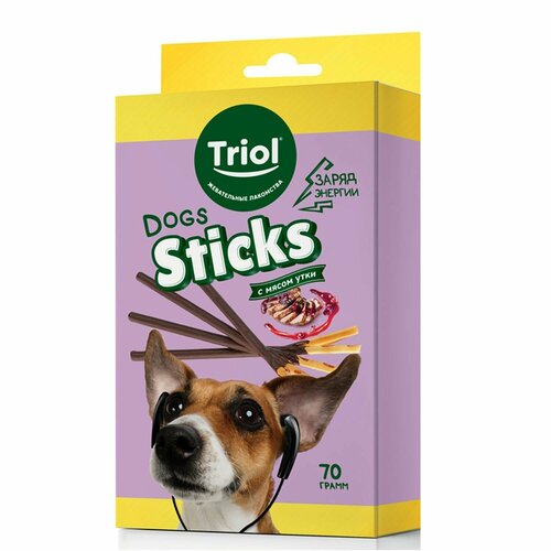 Лакомство для собак Triol fun food соломка с мясом утки 70г