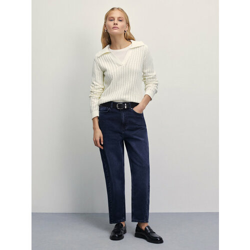 фото Джинсы zarina, размер m (ru 46), серый, синий