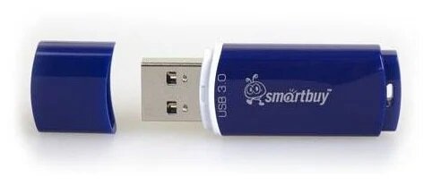 Флешка SmartBuy Crown USB 3.0 128 ГБ, 1 шт, синий