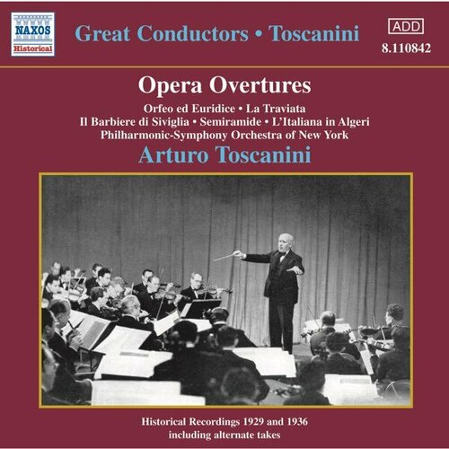 V/C-Opera Overtures*Gluck Rossini Verdi-Arturo Toscanini Naxos CD Deu (Компакт-диск 1шт) v c russian opera arias 2 sadko prince igor rusalka vladimir grishko life for the tsar ivan susanin naxos cd deu компакт диск 1шт